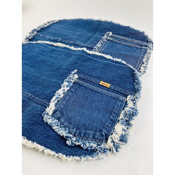 Rustler Denim Placemats 2 Blue Jean Vintage Retro Americana Patriotic Pocket Thi - Picture 2 of 7